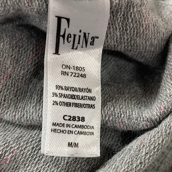 Upcycled Hand Printed Womens Medium Halloween Witch Please Long Sleeve Tee Shirt - Picture 5 of 5